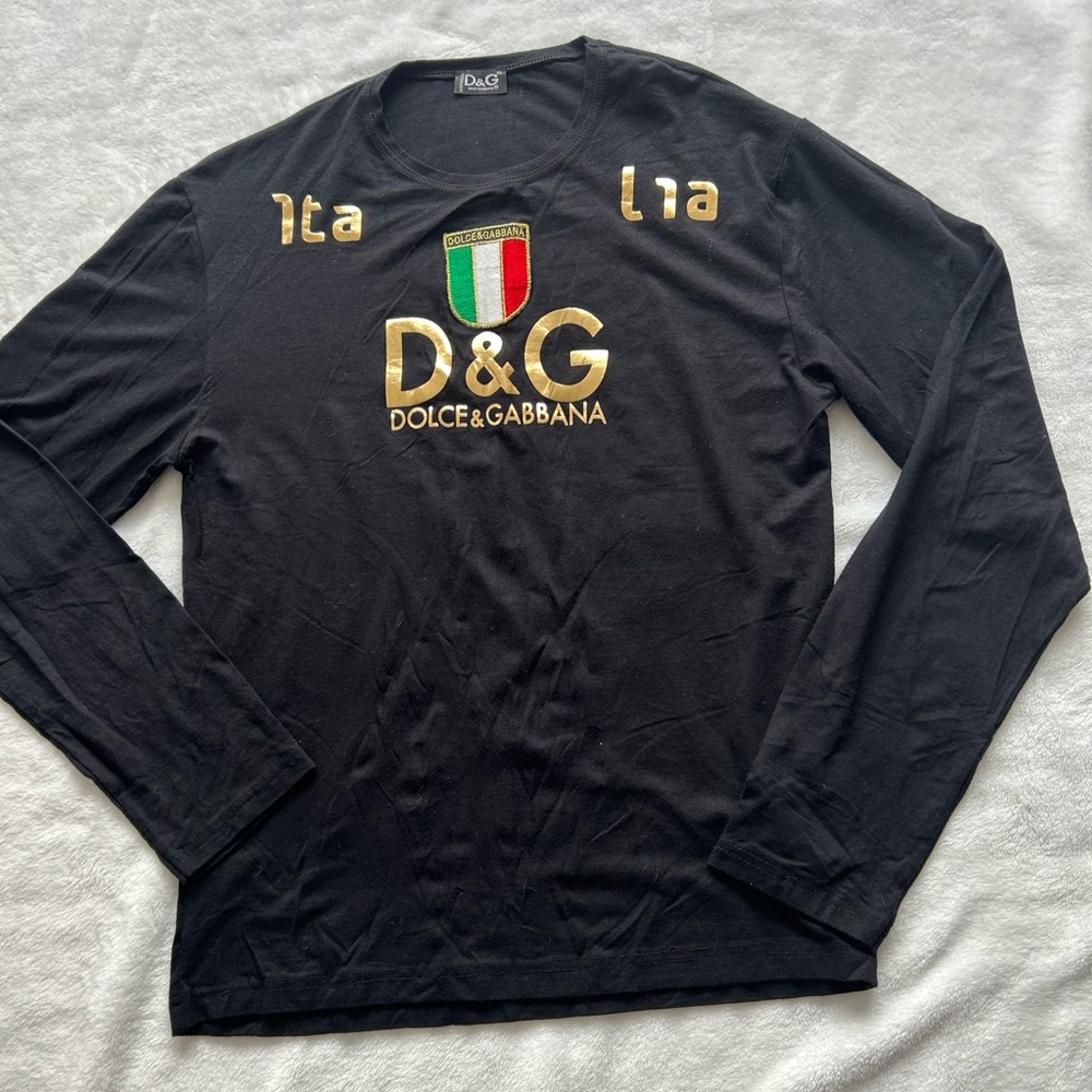 Dolce & Gabbana Black Long Sleeve Shirt